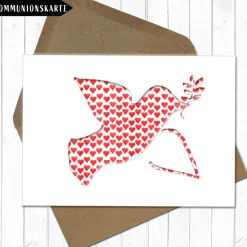 Glückwunschkarte zur ersten Kommunion, Taufe oder Konfirmation