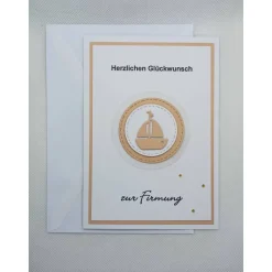 Glückwunschkarte, zur Firmung, Farbauswahl, Handmade