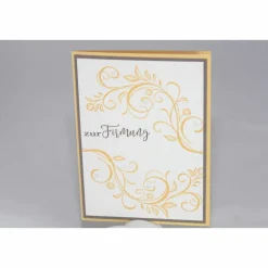 Glückwunschkarte zur Firmung in gelb