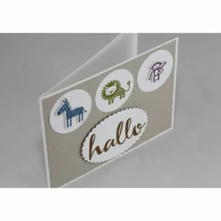 Glückwunschkarte zur Geburt "Zootiere"