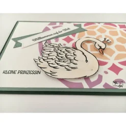 Glückwunschkarte zur Geburt/Taufe Junge & Mädchen , Bunte Farben, Handarbeit