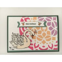 Glückwunschkarte zur Geburt/Taufe Junge & Mädchen , Bunte Farben, Handarbeit