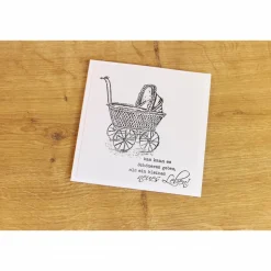 Glückwunschkarte zur Geburt "Vintage" aus der Manufaktur Karla