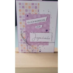 Glückwunschkarte zur Jugendweihe, Geldgeschenk, verschiedene Designs