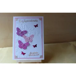 Glückwunschkarte zur Jungendweihe Mädchen