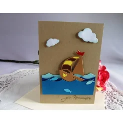 Glückwunschkarte zur Kommunion / Konfirmation / Einladungskarte