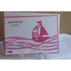 Glückwunschkarte zur  Taufe