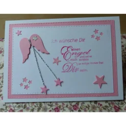 Glückwunschkarte zur  Taufe