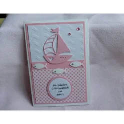 Glückwunschkarte zur  Taufe