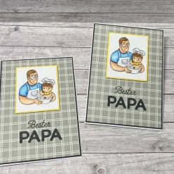 Glückwunschkarten Grußkarten „Bester Papa“ Geburtstag Vatertag Danke Männerkarten Handmade Stampin‘ Up!