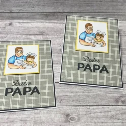 Glückwunschkarten Grußkarten „Bester Papa“ Geburtstag Vatertag Danke Männerkarten Handmade Stampin‘ Up!