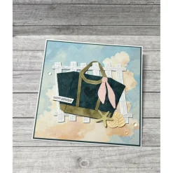 Glückwunschkarten Grußkarten „Happy Birthday“ Geburtstag Sommer Strandtasche Bag Frauen Mädchen Handmade Stampin‘ Up!