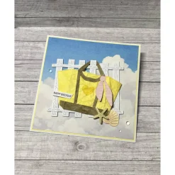 Glückwunschkarten Grußkarten „Happy Birthday“ Geburtstag Sommer Strandtasche Bag Frauen Mädchen Handmade Stampin‘ Up!