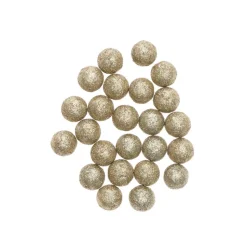 Glitterkugeln goldfarben 24 Stück ca. 2 cm