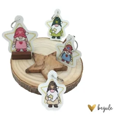 Glitzer Anhänger Wichtel - 2 Grössen - 2 Designs