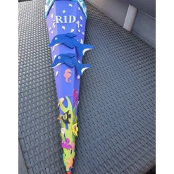 Glitzer-Delpin Schultüte Zuckertüte als DIY Set oder in handarbeit hergestellt-personalisiert, individuell