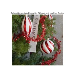 Glitzernde Girlande mit Sternen in rot