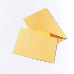 Goldfarbene blanko Doppelkarten 5er Set