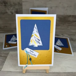 goldfarbene Weihnachtskarten