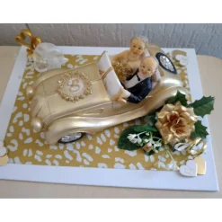 Goldhochzeit Geldgeschenk Cabrio – Originelle Geschenkidee & Tischdeko zur Goldenen Hochzeit 50.Hochzeitstag