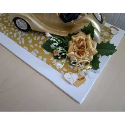 Goldhochzeit Geldgeschenk Cabrio – Originelle Geschenkidee & Tischdeko zur Goldenen Hochzeit 50.Hochzeitstag