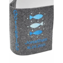 Gotteslobhülle 3 Fische Gebetbuch Hülle Geschenk Kommunion Firmung Rosenkranz religiös personalisierbar