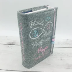 Gotteslobhülle | Glaube Liebe Hoffnung |Gebetbuch Hülle Geschenk Kommunion Firmung Geschenkidee Gott Kirche religiös