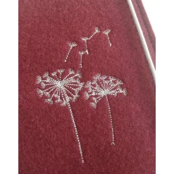 Gotteslobhülle aus 100% Wollfilz mit Pusteblume