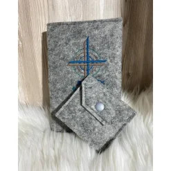 Gotteslobhülle aus Filz (Farbe & Stickerei wählbar) - Hülle für katholisches Gebet- und Gesangbuch