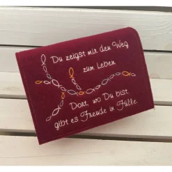 Gotteslobhülle aus Wollfilz - Gotteslobeinband - Schutzhülle für das Gotteslob - Personalisierbar -