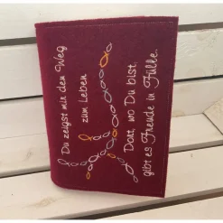Gotteslobhülle aus Wollfilz - Gotteslobeinband - Schutzhülle für das Gotteslob - Personalisierbar -