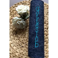 Gotteslobhülle aus Wollfilz mit Fischsymbol & Ähren – handgemacht | Gotteslob Hülle Kommunion | Geschenk Kirche