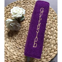 Gotteslobhülle aus Wollfilz mit Fischsymbol – handgemacht | Schutz für Gotteslob | Kommunion / Kirche