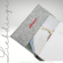 Gotteslobhülle Filz BOOT Einband Gesangbuch *personalisierbar  KL219