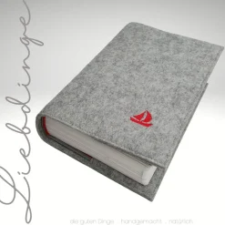 Gotteslobhülle Filz BOOT Einband Gesangbuch *personalisierbar  KL219