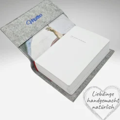 Gotteslobhülle Filz BOOT Einband Gesangbuch *personalisierbar  KL214