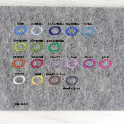 Gotteslobhülle Filz grau mit Kork, personalisiert – Bibelhülle & Gesangbuchhülle als Geschenk zur Kommunion, Konfirmation, Firmung