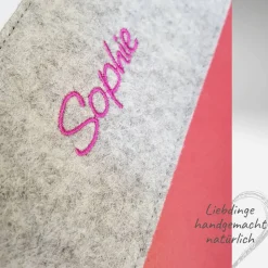 Gotteslobhülle Filz ICHTYS FISCH Einband Gesangbuch *personalisierbar  KL220