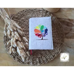 Gotteslobhülle Filz  Kommunion 2025 personalisierbar Regenbogen 