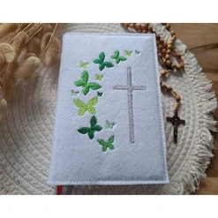 Gotteslobhülle Filz Kommunion 2025 kommt her und esst! personalisierbarer Einband Erstkommunion