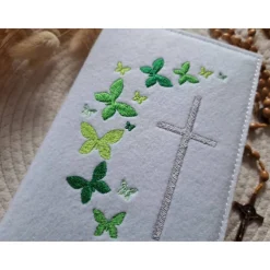 Gotteslobhülle Filz Kommunion 2025 kommt her und esst! personalisierbarer Einband Erstkommunion