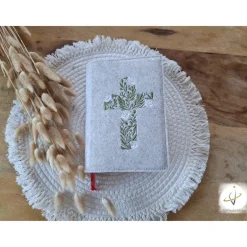 Gotteslobhülle Filz  Kommunion 2025 personalisierbar Regenbogen 