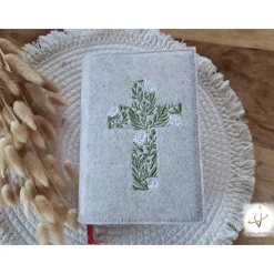 Gotteslobhülle Filz  Kommunion 2025 personalisierbar Regenbogen 