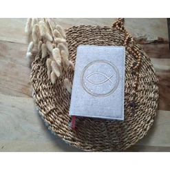 Gotteslobhülle Filz Kommunion 2025 kommt her und esst! personalisierbarer Einband Erstkommunion