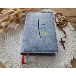 Gotteslobhülle Filz Kommunion 2025 kommt her und esst! personalisierbarer Einband Erstkommunion