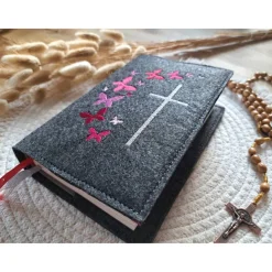 Gotteslobhülle Filz Kommunion 2025 kommt her und esst! personalisierbarer Einband Erstkommunion