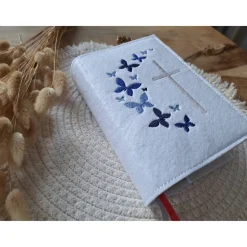 Gotteslobhülle Filz Kommunion 2025 kommt her und esst! personalisierbarer Einband Erstkommunion