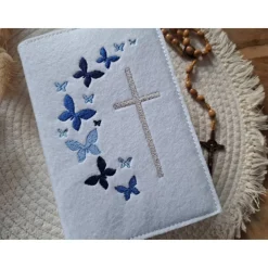 Gotteslobhülle Filz Kommunion 2025 kommt her und esst! personalisierbarer Einband Erstkommunion