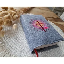 Gotteslobhülle Filz Kommunion 2025 kommt her und esst! personalisierbarer Einband Erstkommunion