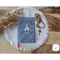 Gotteslobhülle Filz Kommunion 2025 kommt her und esst! personalisierbar Einband Handgemachte Filzhülle